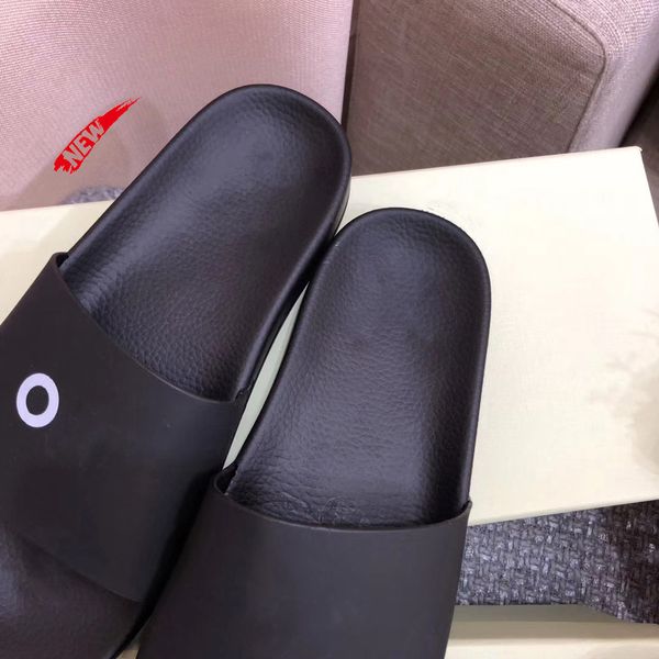 

designer off leisure indoor beach slippers white printing sweethearts slippers original box, Black