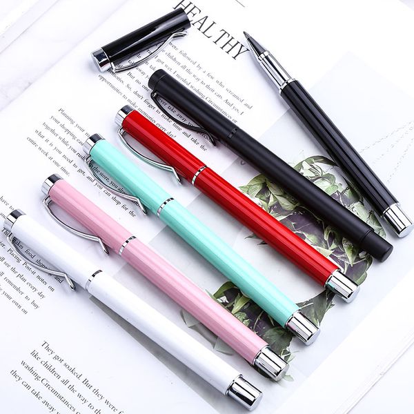 

vintage luxury metal pink gel pen kawaii business roller stationery ink pens office school accessory supply ie