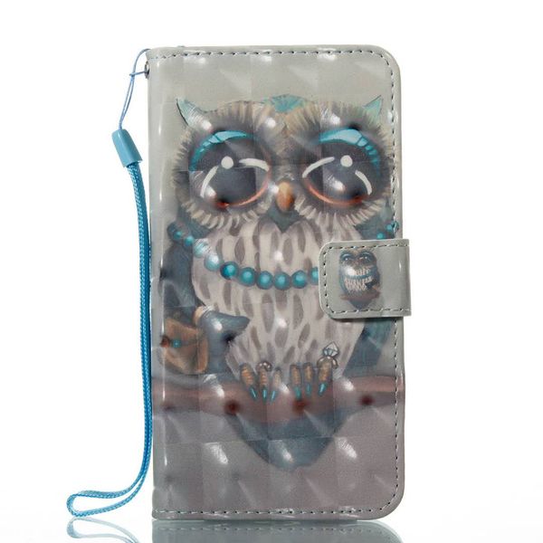 

2019 new arrivals pu leather with kickstand function for iphone 6 wallet case girly style phone case 3d pattern wallet case