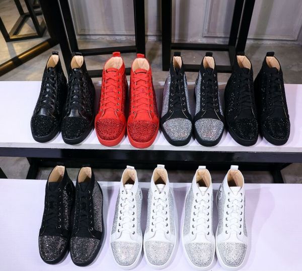 

mens designer shoes for men women designer red bottom shoes women luxury shoes loafers casual luxury genuine leather 35-47, Black