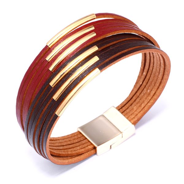 

genuine leather bracelet for women gold pulseras femme charm bracelets armband bransoletki damskie simple cute bileklik sale, Golden;silver