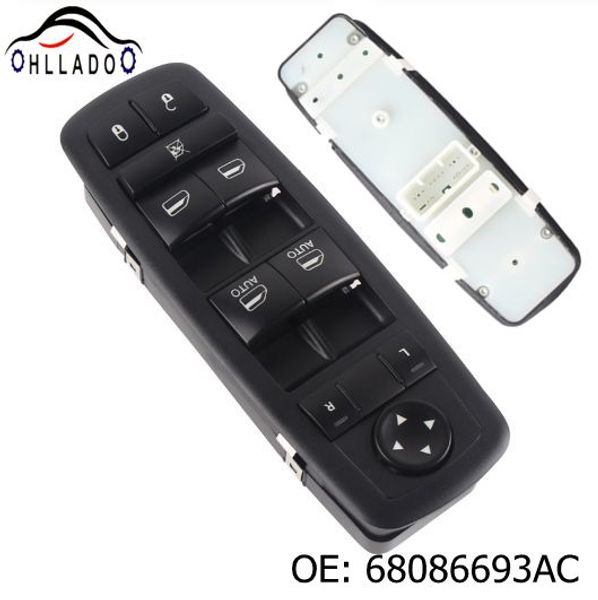 

hllado new front door master power window switch 68086693ac for c hrysler j eep d odge durango 2011-2013 68086693ad 68086693ae window lifte