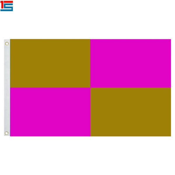 

brown and purple solid banner flag 3ft x 5ft polyester, 90*150cm flag with 2 grommets,flags of simple colour