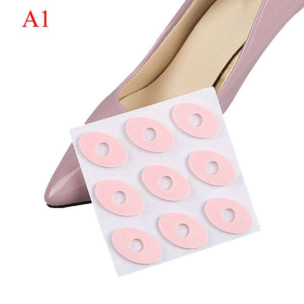 

6/9pcs/sheet shoe insert pad cushion corn plasters toe protection pain relief pads heels protector foot callus cushions, Black