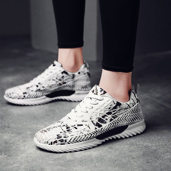 

plus size lovers camouflage sports shoes for women men breathable mesh fashion sneakers jogging running shoes damping sneakers