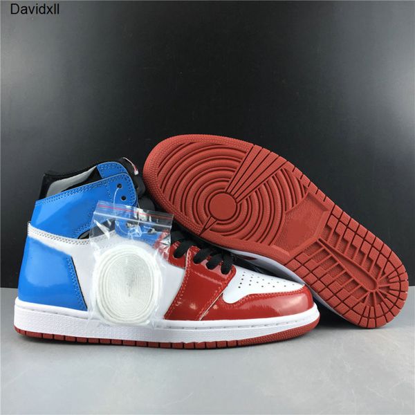 

1 high og fearless unc chicago man basketball designer shoes white university blue varsity red black fashion sneakers good quality