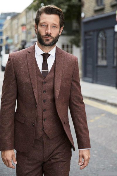 

latest wedding tuxedos coat pant designs 3 pieces suits for wedding groom wear mature men's formal suits, Black;gray