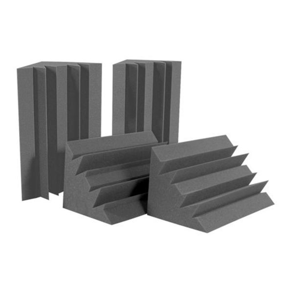 

12 pcs black bass sponge for corner wall, sound absorbing studio sponge