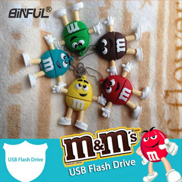 

chocolate m&m flash smile pen drive 4gb 8gb 16gb 32gb 64gb usb stick memory pendrive u disk creative gift