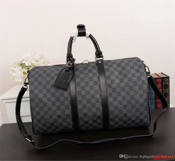 

классический коричневый письмо холст кожа мужчины вещевой мешок мода стиль большой размер женская сумка бесплатная доставка n41413