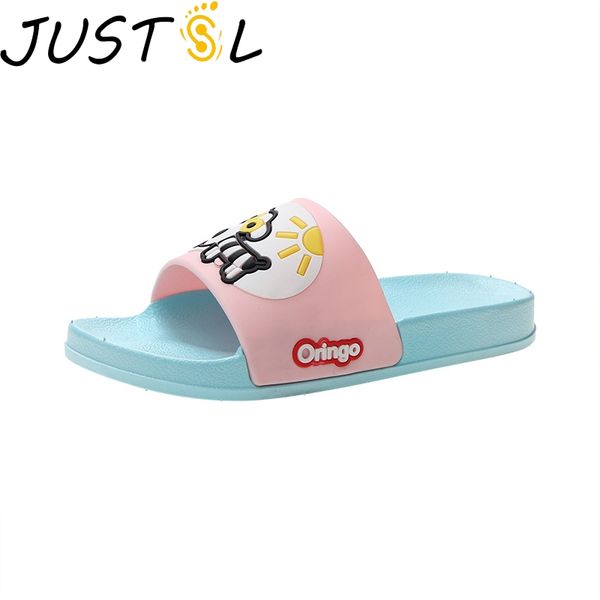 

justsl new summer baby boys girls cartoon dog duckl slippers children' shoes slippers kids non-slip outdoor beach, Black;grey