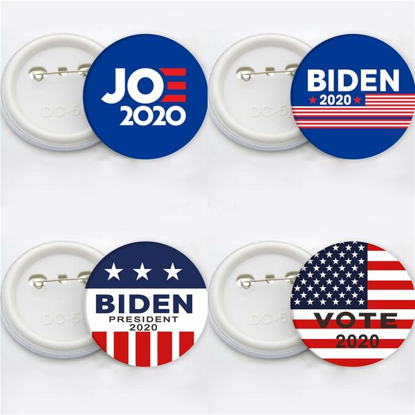 

8 styles joe biden brooch 2020 us presidential election biden badge tinplate election badge party favor zza2221 3000 1pcsn#525