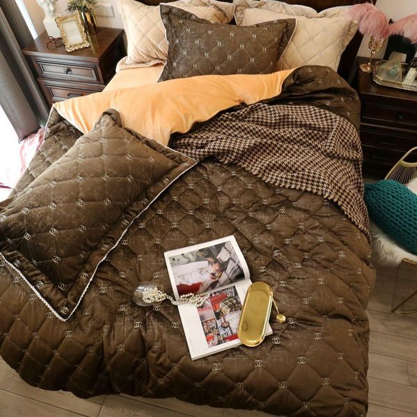 Comforter X Letter Bedding Sets Autumn And Winter Bed Cover Sets
