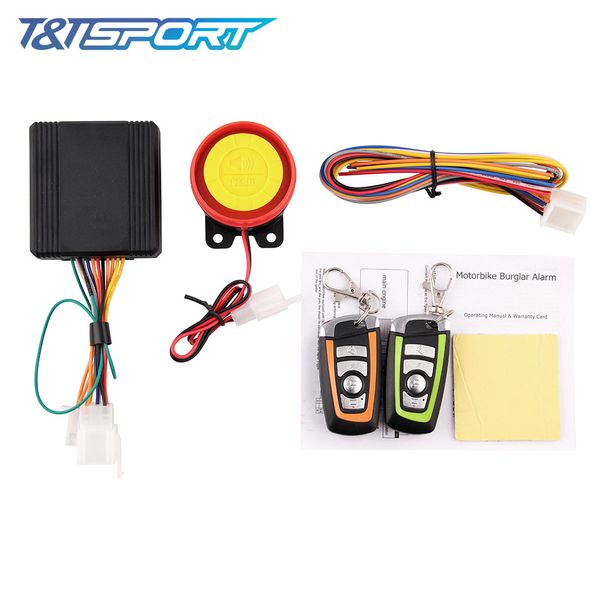 

universal two-way motorcycle scooter anti-theft security alarm system engine start remote control key mb-ah023