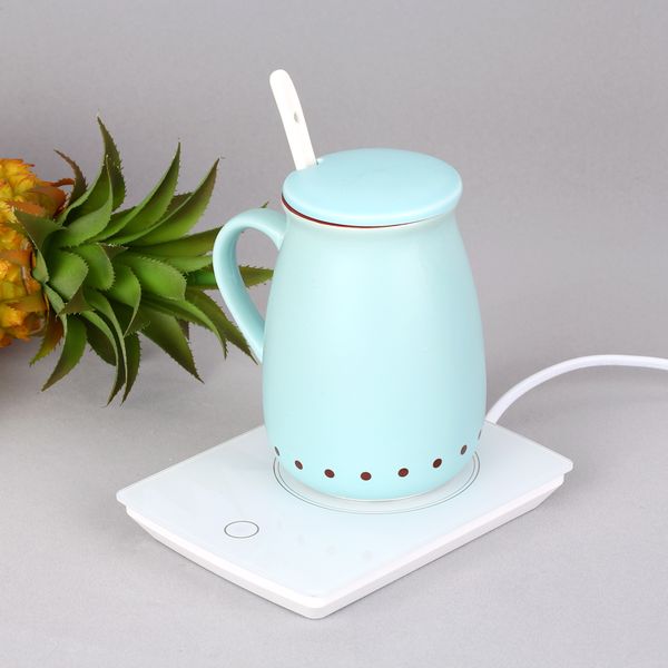 

new electric coffee mug warmer water warmer heater base coffee milk heat insulation plate tea beverage mug warmer for deskto