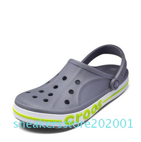 

designer beach shoes casual hole shoe sandals slippers summer flip flops women shoes outdoor light slides sandalias hombre, Black