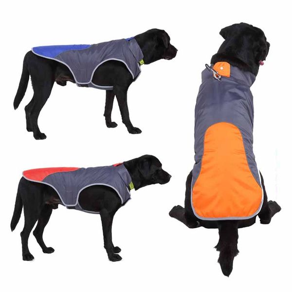 

warm dog jacket cold weater dogs clothes waterproof windproof pets clothes adjustable velcro tape pet costume