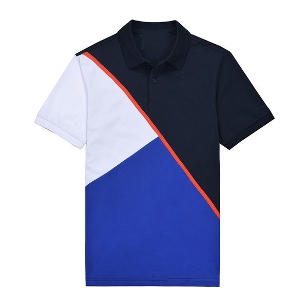 

men's polos colorblock short sleeve crocodile shirts summer 100%cotton casual shirt for men fashion homme, White;black