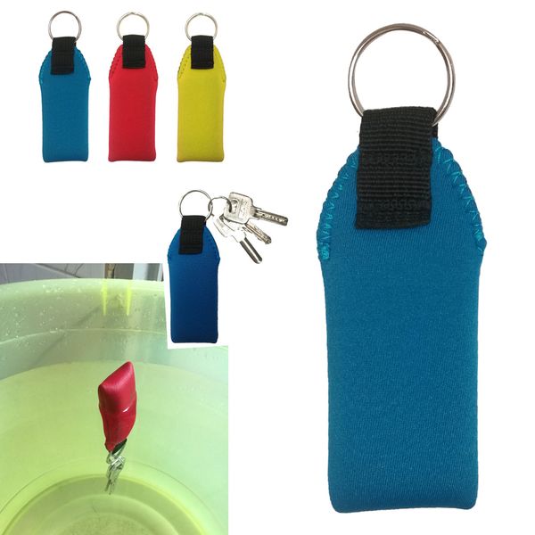 

1/2pc water sports buoyant float keyring neoprene floating float buoy key chain kayak yacht sailing boating fishing canoe gift