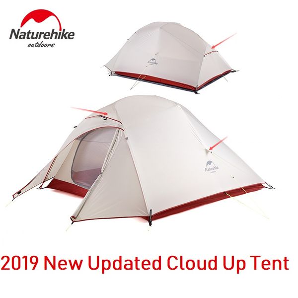 

naturehike updated cloud up 2 series 1 person 2 man 3-4 person ultralight camping tent outdoor winter camp equipment nature hike