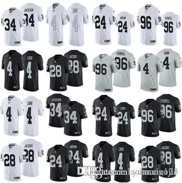 

Oakland men women youth raider 24 johnathan abram 4 derek carr 34 bo jack on 96 clelin ferrell 28 jo h jacob black jer ey 75 howie long
