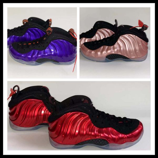 

purple women penny hardaway posite basketball shoes galaxy white black boys girls youth kids air flights foams one sneakers boots for