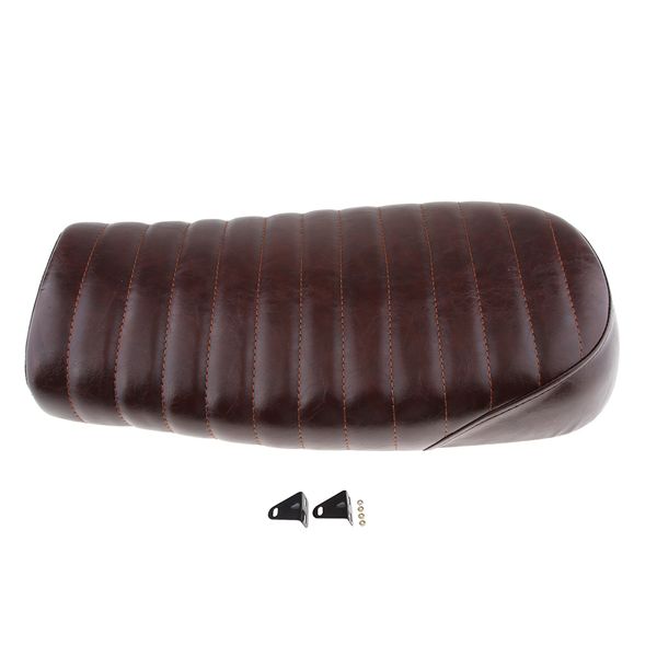

motorcycle retro vintage cafe racer seat flat brat style universal #01