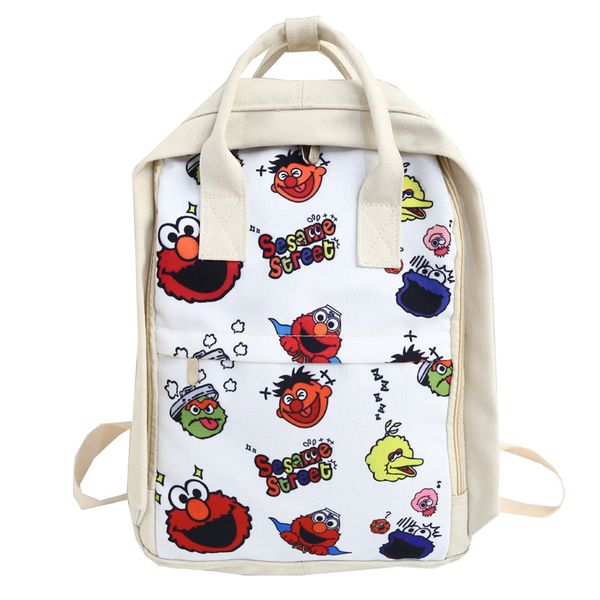 

2019 new backpack leisure student bag academic style canvas bag ins harajuku large capacity