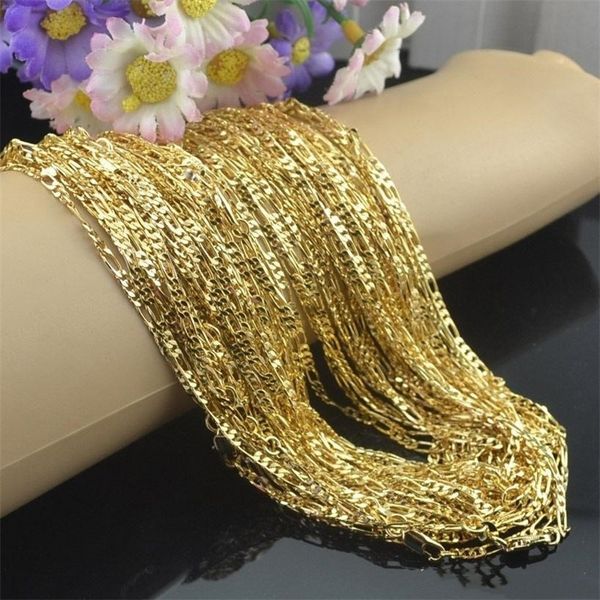 

4mm 18k gold plated chain jewelry necklace pendant clavicle chain men with lobster clasps 16 18 24-30 inches, Silver
