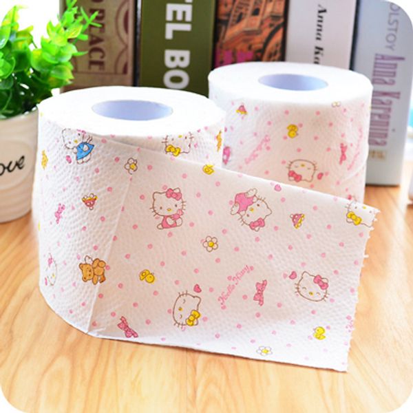 

1 pcs.cute kitty cat color printing cartoon roll toilet paper/novelty toilet tissue/home roll paper.home/car decoration
