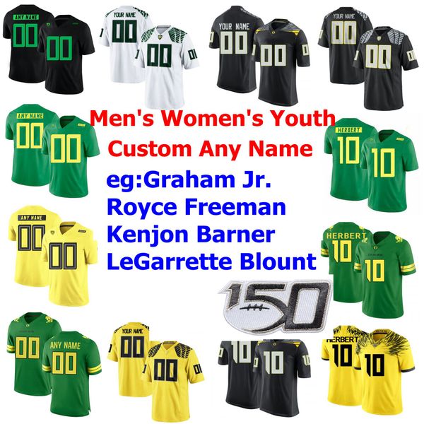 

ncaa oregon ducks college football jerseys jaylon redd jersey justin herbert cj verdell kayvon thibodeaux johnny johnson iii custom stitched, Black
