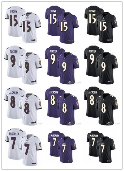 

mens womens youth baltimore ravens 8 lamar jackson 9 justin tucker 15 marquise brown 7 trace mcsorley 55 terrell suggs custom jerseys, Black;red