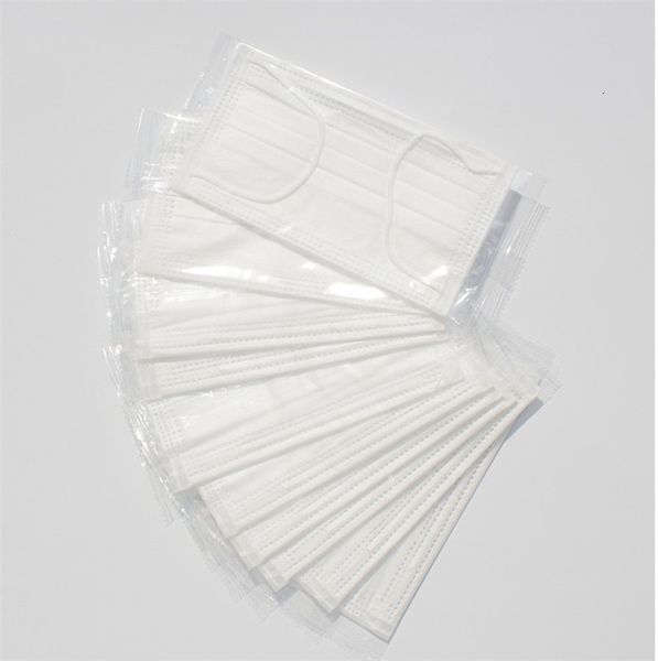 

party mask black 3 layers черный / белый / розовый для лица защитные одноразовая famasks упругие ear loop блокированию пыли загрязнение возд