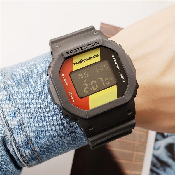 

Горячая цифровая мода роскошные мужские часы водонепроницаемые мировое время уд