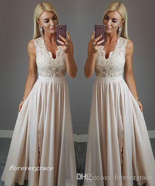 

2019 long stylish lace chiffon prom dress a line formal holidays wear graduation evening party pageant gown custom made plus size, Black