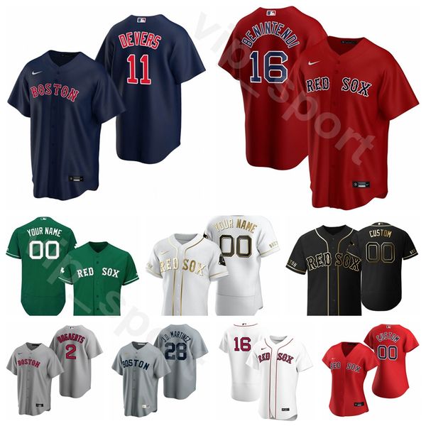 

2020 baseball 28 jd martinez jersey 2 kevin pillar 3 jose peraza 16 andrew benintendi 11 rafael devers navy blue red white grey, Blue;black