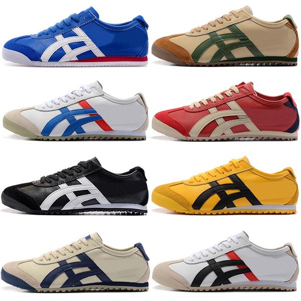 

Asic Onitsuka Tiger Mexico 66 Athletic Shoes trainers Black White Blue Yellow Mens Sneakers Womens Designer Shoes Gold Red Sport Sneakers