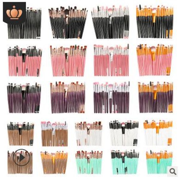 

black handle 20pcs makeup brushes makeup tools dhgate vip seller