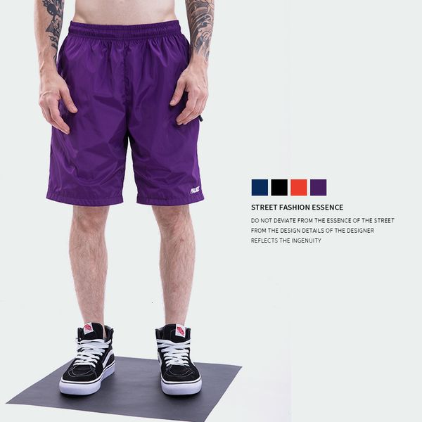 

life palace 18ss tide card wear motion color speed dry pants men's style leisure time ventilation shorts, Black;green