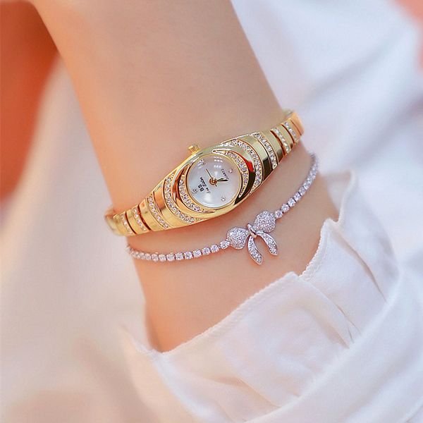 

brand small and elegant ladies small dial watch women charm bracelet watch luminous girl fashion casual zegarek, Slivery;brown