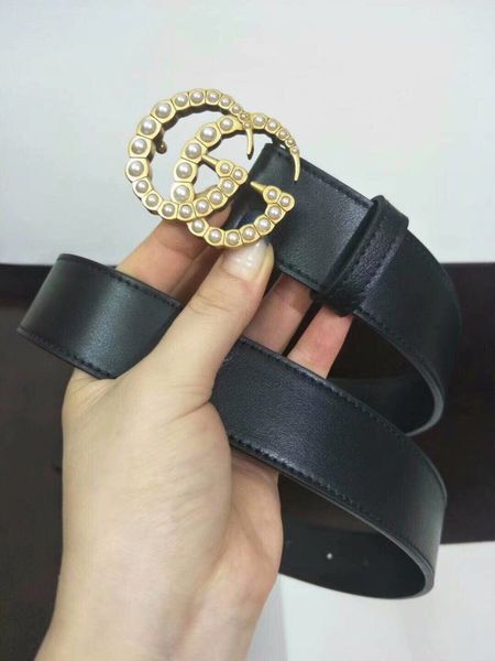 

designer classic fashion leisure belt smooth buckle female senior cowhide leisure belt style wholesale transport jkjsiu484, Black;brown