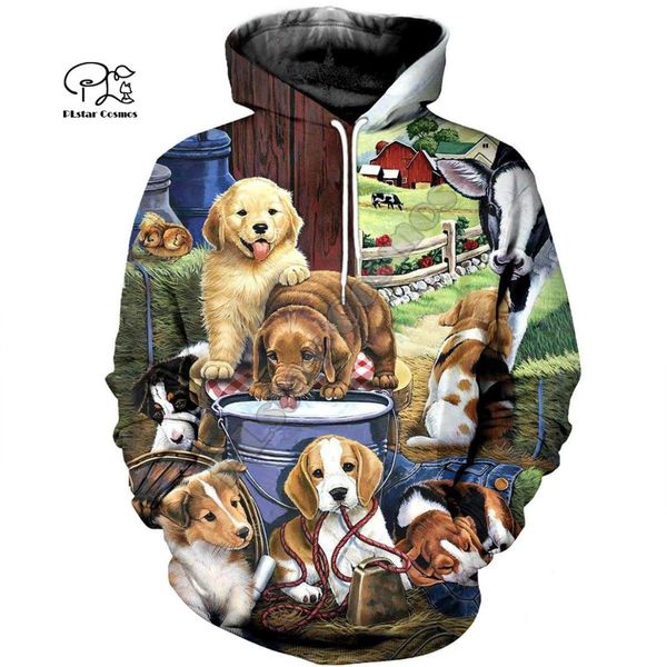 

plstar cosmos animal funny dog pug kawaii tracksuit pullover casual 3dprint zipper/hoodies/sweatshirt/jacket/men/women s1, Black