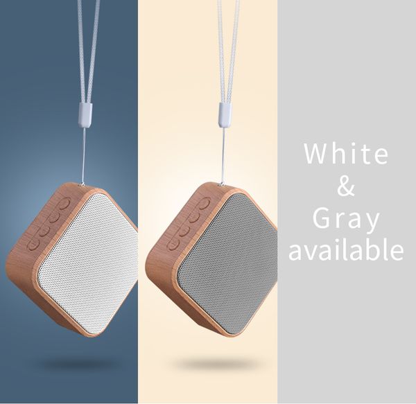 

wood grain portable wireless speaker vintage mini bluetooth loudspeaker with mic support tf card fm radio for mobile phone new