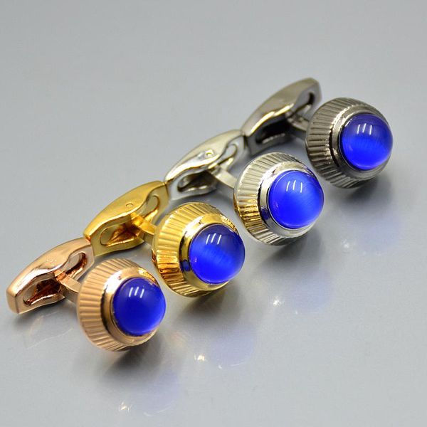 

luxury blue gem man cufflinks cufflink with cartler branding frenchy copper cuff buttons as wedding groomsman wear jewelry cuff links, Silver