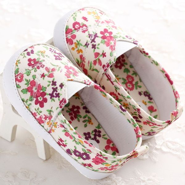 

newborn to 18m floral fist walkers infants baby girl soft crib shoes prewalker sole shoes