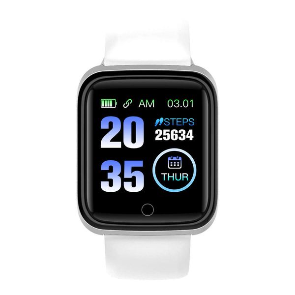 

foloy men's watch digital wristwatches m6 measurement fitness bracelet health blood pressure female smartwatch, Slivery;brown
