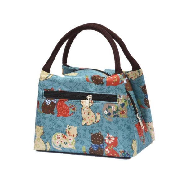 

fashion casual insulated printed handbag cute bento box bag lunch box bag zipper mommy