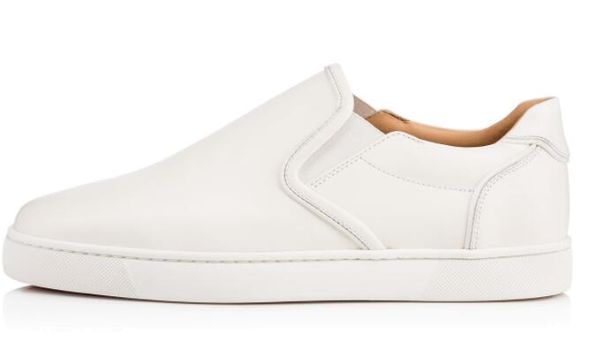 

new low men's black white genuine leather red bottom luxury shoes for men and womens party designer sneakers famous brand size eu36-47