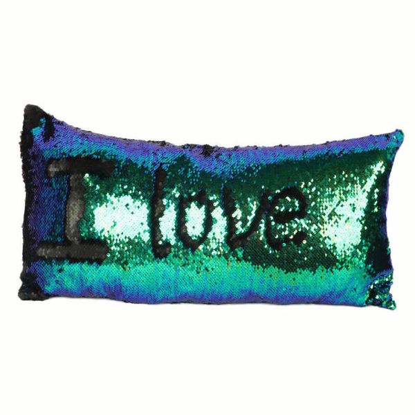 

Fashion Mermaid Sequins Sofa Cushion Pillow Cover Throw Pillow Case Magical