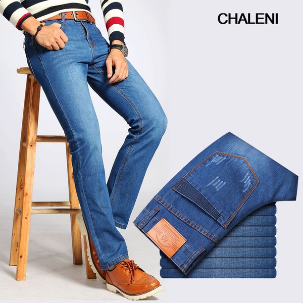 

jeans men's straight men's trousers winter long pants loose work to work cattle wear thicker models qc-a126-620, Blue